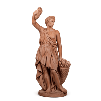 AUTUNNO – Herbst Allegorie aus Terracotta Impruneta, 150 cm, frostfest bis -30°C